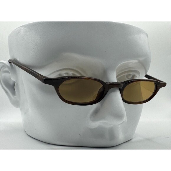 Vintage Y2K Sunglasses | Mini Frame Style | Brown Plastic Frame | Brown Sun Lens - Picture 1 of 10